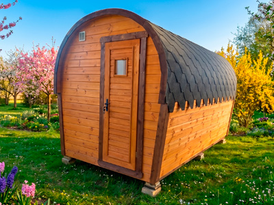 Баня-бочка 4 метра